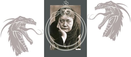 Imagen: El dragón comunicándole a Blavatsky lo que tiene que decir